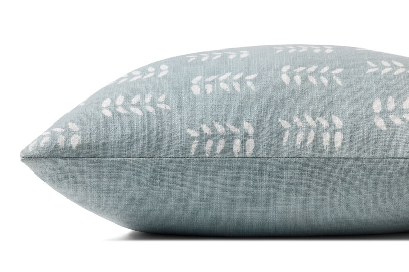 Tully Light Blue 18''x18'' Down Pillow image number 2